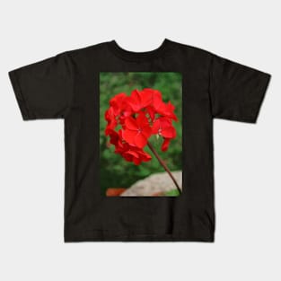 Red Geranium Kids T-Shirt